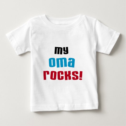 My Oma Rocks T-shirts en geschenken (Voorkant)