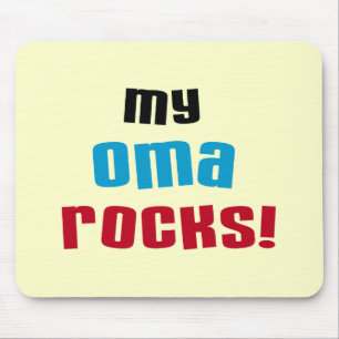 My Oma Rocks T-shirts en geschenken Muismat