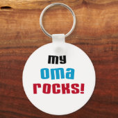 My Oma Rocks T-shirts en geschenken Sleutelhanger (Voorkant)