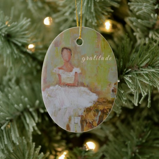 My one word keramisch ornament (Boom)