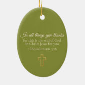 My one word keramisch ornament (Achterkant)