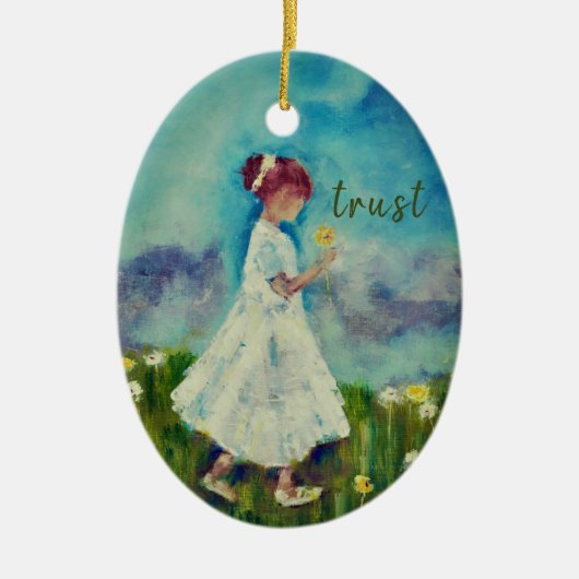 My One Word: Trust Keramisch Ornament (Voorkant)