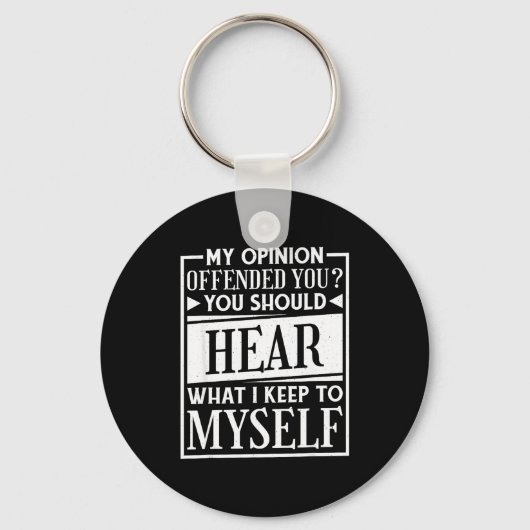 My Onion Offended You Funny Sarcastic Humor  Sleutelhanger (Voorkant)
