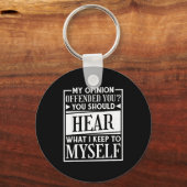 My Onion Offended You Funny Sarcastic Humor  Sleutelhanger (Voorkant)