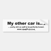 my_other_car bumpersticker (Voorkant)