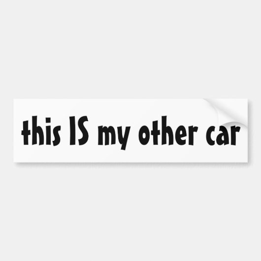 My Other Car bumpersticker (Voorkant)