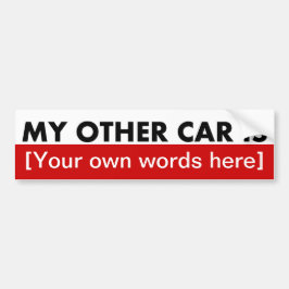 my-other-car-is-sjabloon-02 bumpersticker
