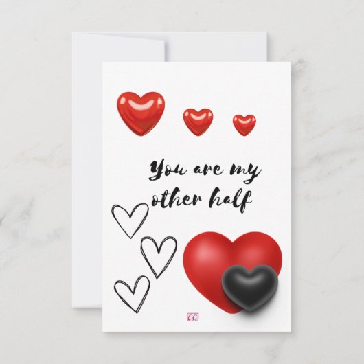 my other half love card bedankkaart (Achterkant)