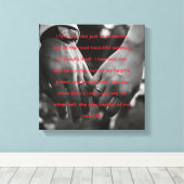 "My Other Half" Romantisch Hartslag Citaat Canvas Afdruk (Insitu (Houten vloer))
