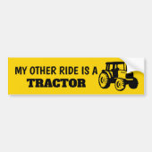 My Other Ride is a Tractor Sticker (Voorkant)