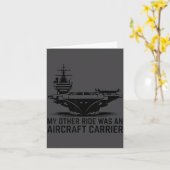 My Other Ride Was An Aircraft Carrier Kaart (Gele Bloem)