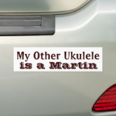 "My Other Ukulele" Ukulele Hoesje Sticker (Op auto)