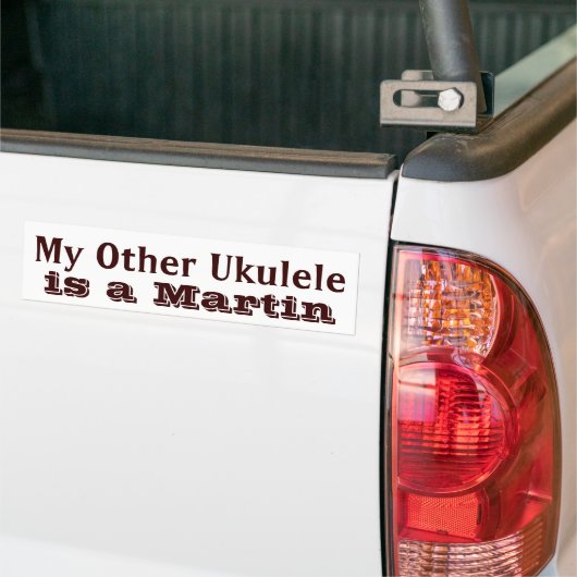 "My Other Ukulele" Ukulele Hoesje Sticker (Op Truck)