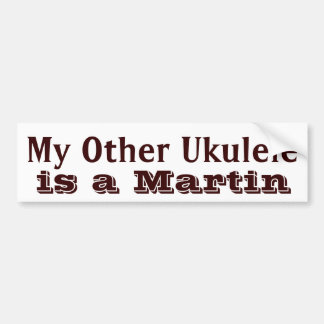 "My Other Ukulele" Ukulele Hoesje Sticker