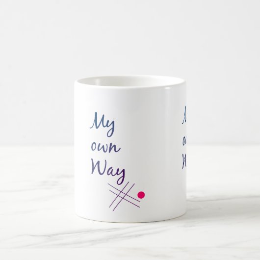 My Own Way Typography Coffee Mug Koffiemok (Center)
