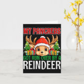 My Pancreas Got Run Over By A Reindeer - Christmas Kaart (Gele Bloem)