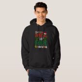 My Papa Did It Christmas Red Plaid Santa Hat  Fami Hoodie (Voorkant volledig)