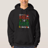 My Papa Did It Christmas Red Plaid Santa Hat  Fami Hoodie (Voorkant)