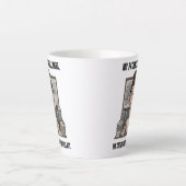 My Patience Has Limits – Funny Coffee Lover Tired  Latte Mok (Voorkant)