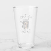 My Peace Rust On Four Paws - Schattigee Pet Lover Glas (Achterkant)