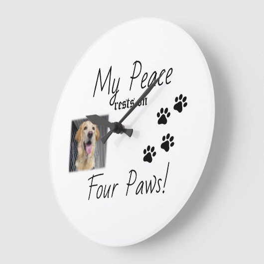 My Peace Rust On Four Paws - Schattigee Pet Lover Grote Klok (Hoek)