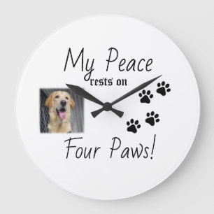 My Peace Rust On Four Paws - Schattigee Pet Lover  Grote Klok