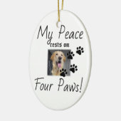 My Peace Rust On Four Paws - Schattigee Pet Lover Keramisch Ornament (Links)