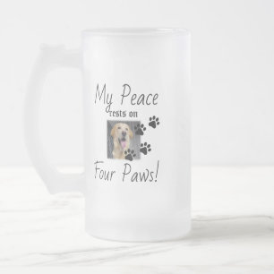 My Peace Rust On Four Paws - Schattigee Pet Lover  Matglas Bierpul