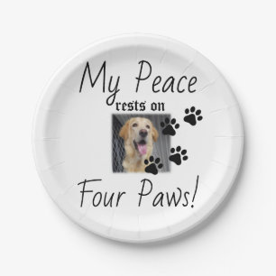 My Peace Rust On Four Paws - Schattigee Pet Lover  Papieren Bordje