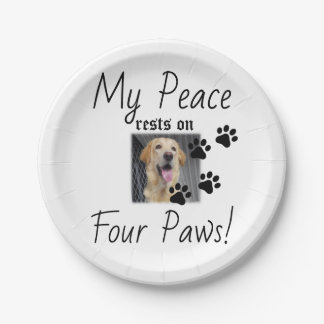 My Peace Rust On Four Paws - Schattigee Pet Lover Papieren Bordje