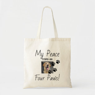 My Peace Rust On Four Paws - Schattigee Pet Lover  Tote Bag