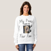My Peace Rust On Four Paws - Schattigee Pet Lover  Trui (Voorkant volledig)