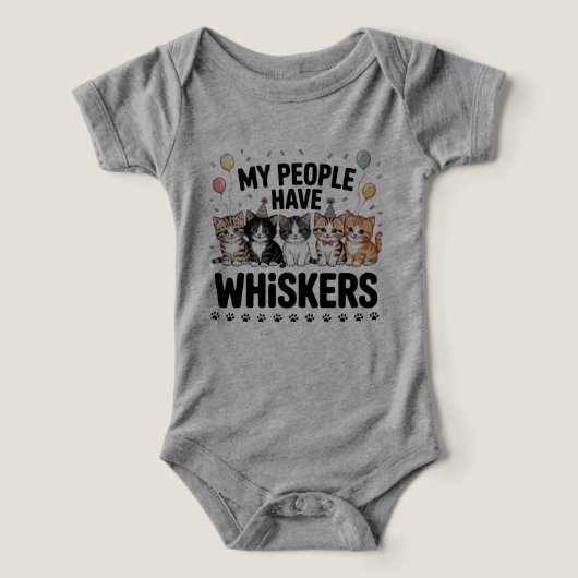 My People Have Whiskers – Grappige Schattigee Kat  (Design voorkant)