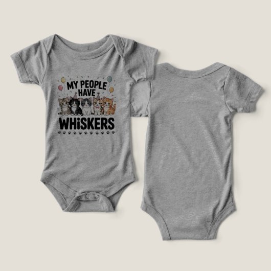 My People Have Whiskers – Grappige Schattigee Kat (Ontwerp Voorkant & Achterkant)