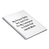 My People Skills Are Just Fine Notitieboek (Rechterzijde)