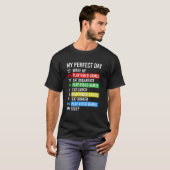 My Perfect Day Videogames Gaming Gamer T Shirt (Voorkant volledig)