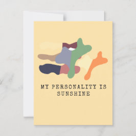 My Personality is Sunshine Briefkaart