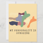 My Personality is Sunshine Kaart (Achterkant)