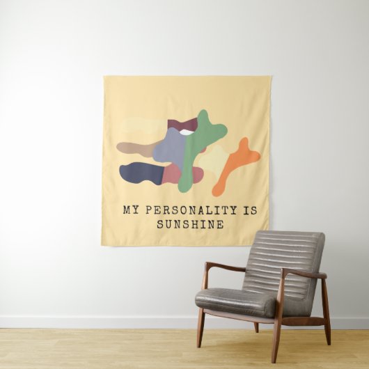 My Personality is Sunshine Wandkleed (In situ)