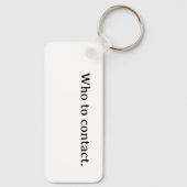 My Pet, Dog is Home Alone Card Keychain (Achterkant)