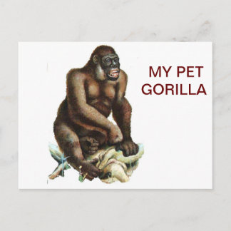 MY PET GORILLA BRIEFKAART