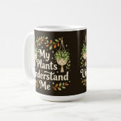 My plants understand me botanical Coffee Mug Koffiemok (Voorkant links)