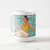My Pointe of View – Word Cloud Ballet Girl Art Koffiemok (Voorkant links)