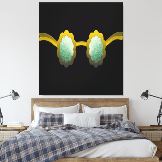 My Polarized Glasses are Ready Canvas Afdruk (Insitu (Slaapkamer))