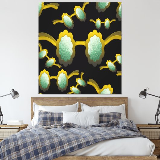 My Polarized Glasses are Ready Pattern Canvas Afdruk (Insitu (Slaapkamer))