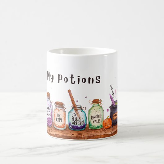 “My Potions” con frases venezolanas  Koffiemok (Center)