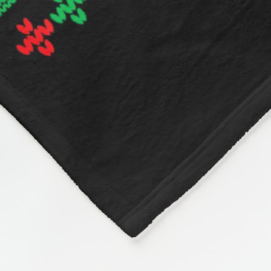 My Presence Is Your Present Ugly Christmas Funny X Fleece Deken (Hoek)