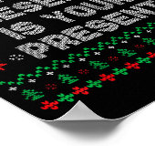 My Presence Is Your Present Ugly Christmas Funny X Poster (Hoek)