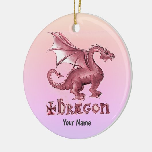 My Red Dragon Keramisch Ornament (Links)