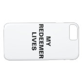 "My Redeemer Lives" Apple iPhone 8/7 Hoesje (Achterkant (Horizontaal))